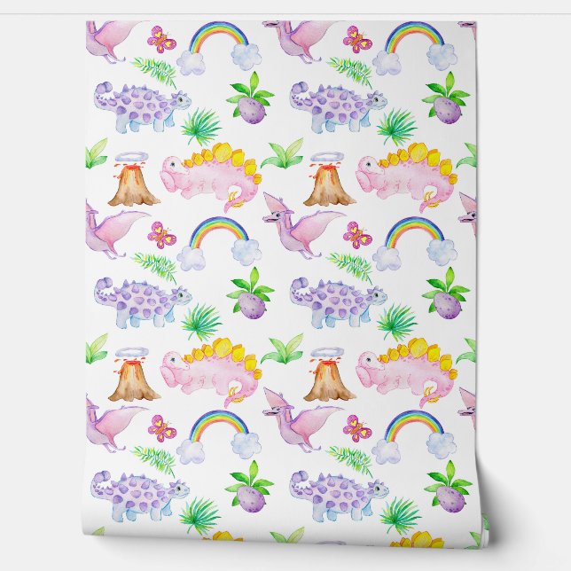 Papier Peint Baby Nursery Dinosaur Motif sans fil (Déroulement)
