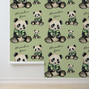 Papier Peint Baby Panda Jungle personnalisée