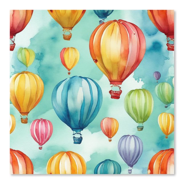 Papier Peint Ballons d'aquarelle Grossiste couleur Whimsical (Recto)