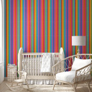 Papier Peint Bandes arc-en-ciel gaies