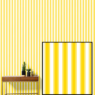 Papier Peint Bandes jaunes et blanches