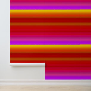 Papier Peint Bandes multicolores Abstraites