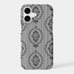 Papier peint baroque gris
