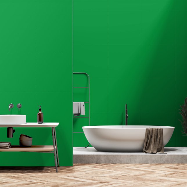 Papier Peint Basique Golf Vert Couleur Solide Couleur Simple Co (Salle de bain)