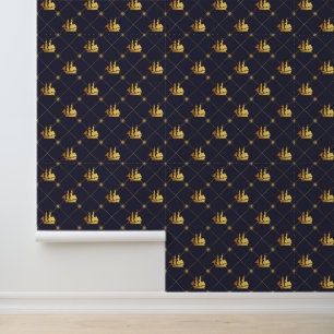 Papier Peint Bateau Gold