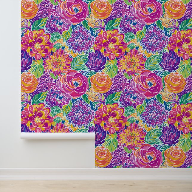 Papier Peint Beau jardin fleuri (Application)