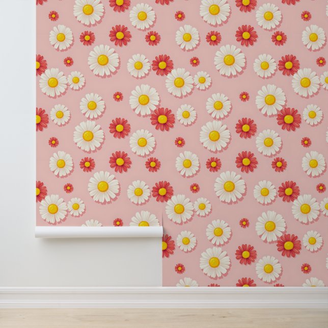 Papier Peint Beau motif floral (Application)