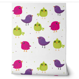 Papier Peint Beaux oiseaux colorés