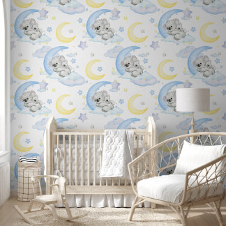 Papier Peint Bébé dormant Koala et mère infirmière