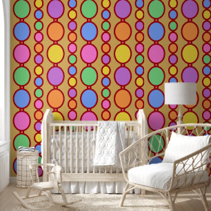 Papier Peint Bébés perles rouge brillant