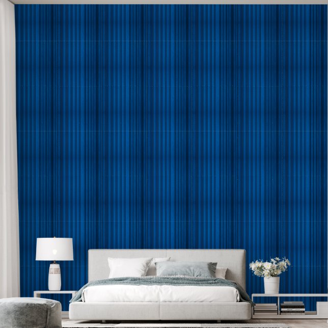 Papier Peint Belle Bleue Verticale Bleue (Chambre à coucher)