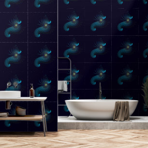 Papier Peint Bioluminescent Alien Sea Life