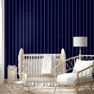 Papier Peint Bleu bleu marine Bleu Pinceau blanc