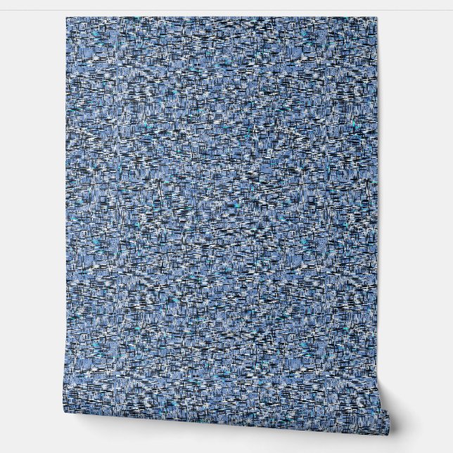 Papier Peint Bleu brosse (Déroulement)