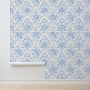 Papier Peint Bleu Chinoises Grand-mère côtière Floral