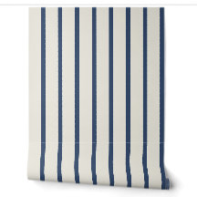 Bleu marine à rayures Oversized Ticking