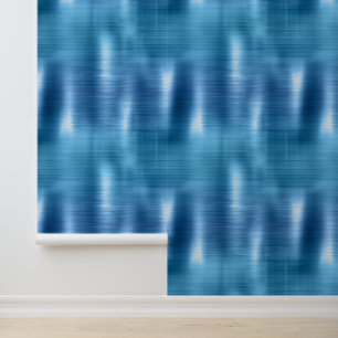 Papier Peint Bleu métallique Aqua