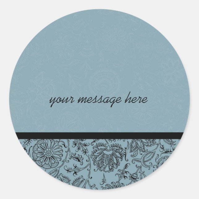 Papier peint bleu Stickers de mariage (Devant)