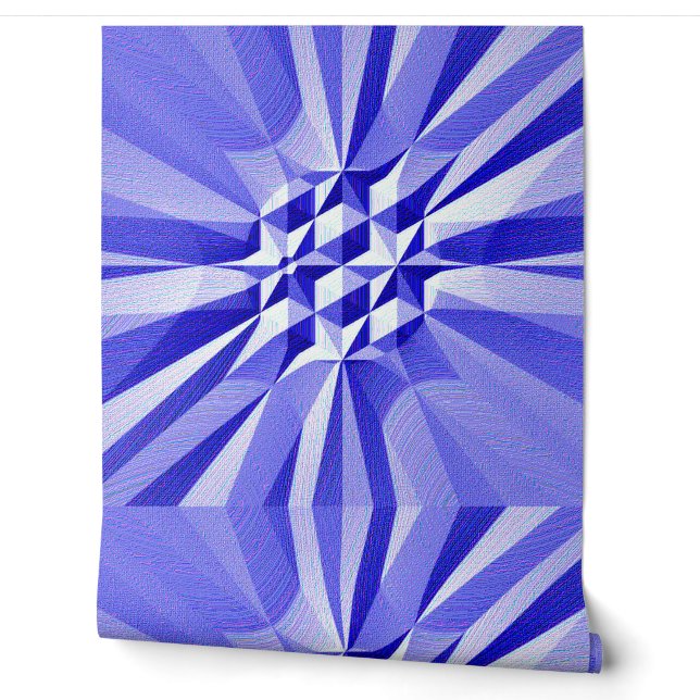 Papier Peint Bleu texturé classique "Ratti_Creative_Arts" (Déroulement)