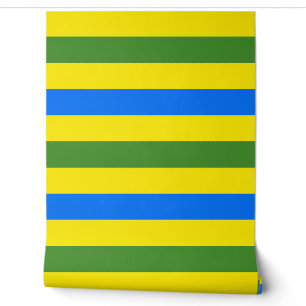 Papier Peint Bleu vert et jaune