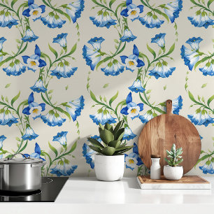 Papier Peint Blue Bell Floral Elégance