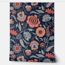 Papier peint - Boho Floral Design arrière - plan b