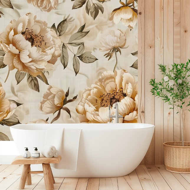 Papier Peint Boho Peony Floral (Créateur téléchargé)