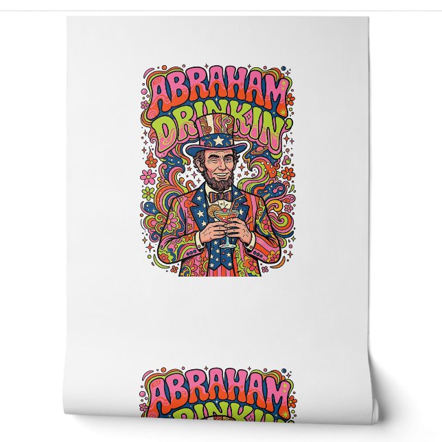 Papier Peint Boisson rétro patriotique Abraham (Déroulement)