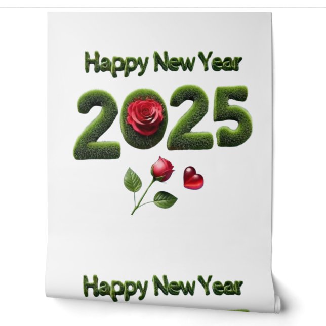Papier Peint Bonne année 2025 (Déroulement)