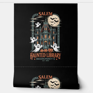 Papier Peint Bookworm Halloween Shirt Haunted Library