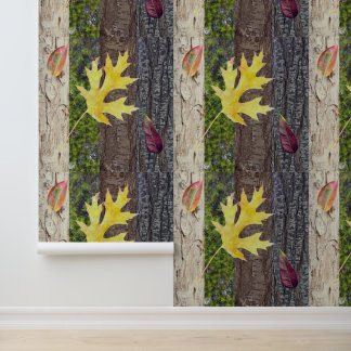 Papier Peint Botanique forestière rustique