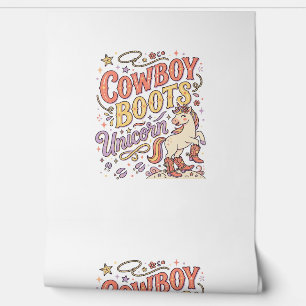 Papier Peint Bottes de cowboy licorne Licorne Fantaisiste Zazzl