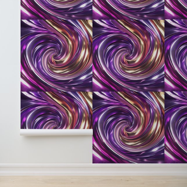 Papier Peint Bouchon et bâton glamour en or violet (Application)