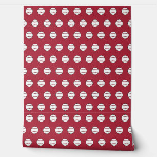 Papier peint Bright Red Baseball