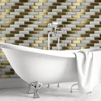 Brique dorée et blanche