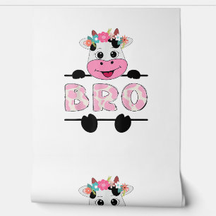 Papier Peint Bro De L'Anniversaire Fille Vache Frère Famille