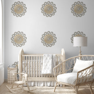 Papier peint Brown corde beige Circulaire