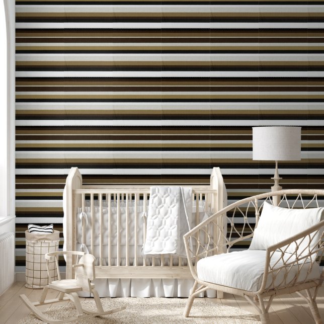 Papier peint Brown Noir Beige & Blancs (Enfants)