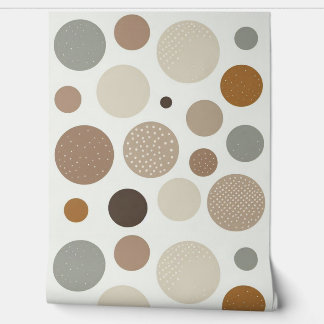 Papier Peint Bulles de ton beige