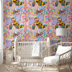 Papier peint Bumblebee Peintre coloré