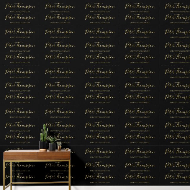 Papier Peint Bureau de signature élégant de script d'entreprise (Couloir)