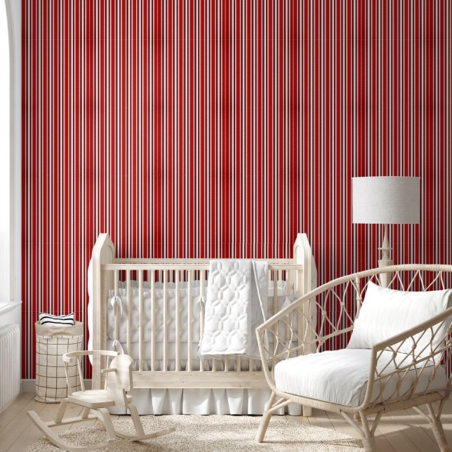Papier peint Burgundy & Blancs (Enfants)