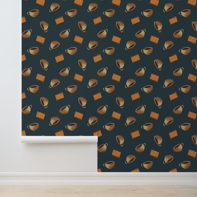 Papier Peint Cafés et biscuits au chocolat Cafétéria Cuisine (Application)
