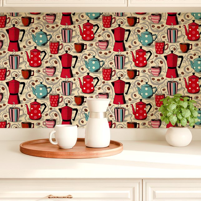 Papier Peint Cafés et Mugs Cuisine mignonne (Créateur téléchargé)