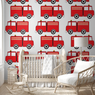 Papier Peint Camion Rouge Boys Nursery Chambre