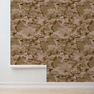 Papier Peint Camouflage Désert Avec Galets, Militaire, Armée