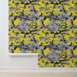 Papier Peint Camouflage jaune et gris, Militaire, Armée