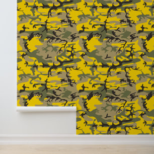 Papier Peint Camouflage jaune et vert, Militaire, Armée