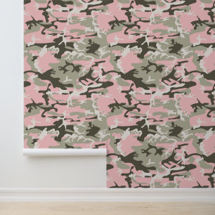 Papier Peint Camouflage rose et vert, Militaire, Armée