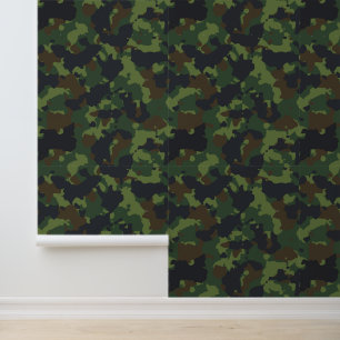 Papier Peint Camouflage vert